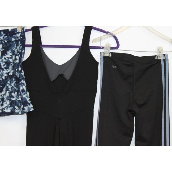 Athletic Workout Clothing sz XS-S Lot Skort Jumpsuit Track Pants Black and Blue - Picture 8 of 9